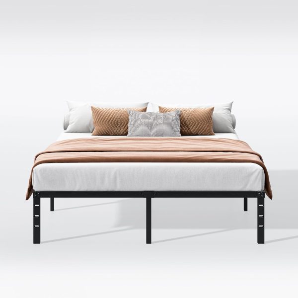 14 Inch Queen Bed Frame - Sturdy Platform Bed Frame Metal Bed Frame No Box Spring Needed Heavy Duty Queen Size Bed Frame Easy Assembly Strong Bearing Capacity, Under Bed Storage - Image 8