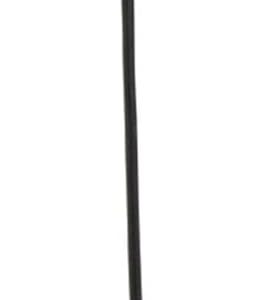 Globe Electric 64906 1-Light Pendant, Matte Black, Black Woven Fabric Cord, E26 Base Socket, Kitchen Island, Café, Decorative, Ceiling Hanging Light Fixture, Modern, Vintage, Bulb Not Included